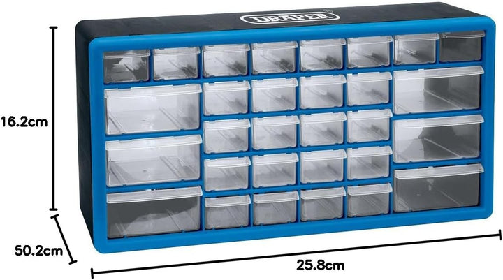 Draper 12015 Organizer, 30 Fächer Organizer Schrank Einzelbett 500mm x 160mm x 255mm, Organizer Schr