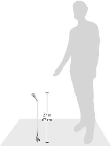 Geka 1060GGSSB Giessgerät Soft rain - Classic 35 Grad 60cm mit Steckanschluss, Dunkelgrau, 18 x 8 x