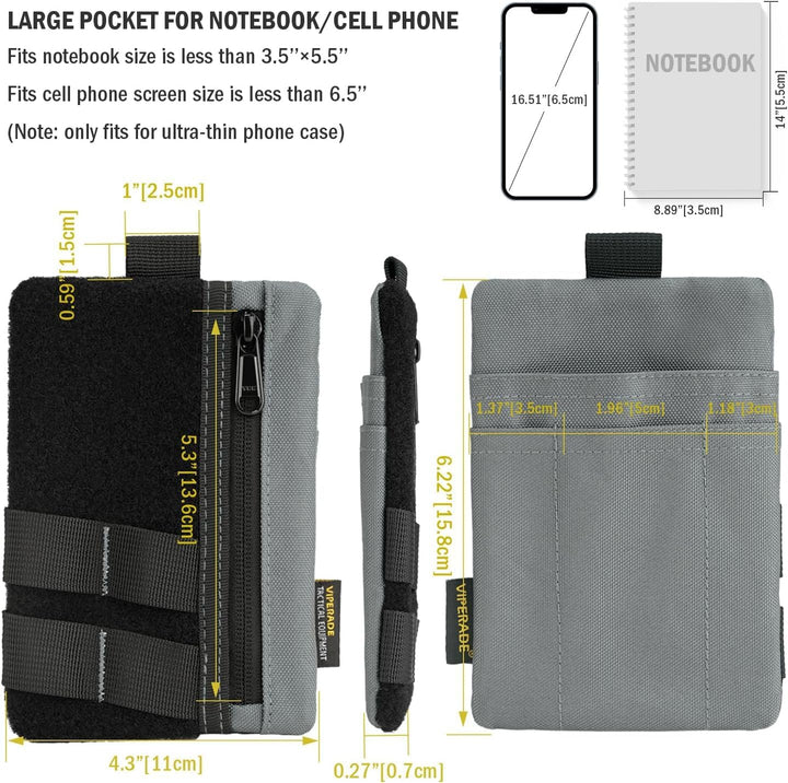 VIPERADE VE27 EDC Organizer Klein EDC Pocket Pouch mit 4 Taschen,Klein Werkzeugtasche EDC Taschen Or