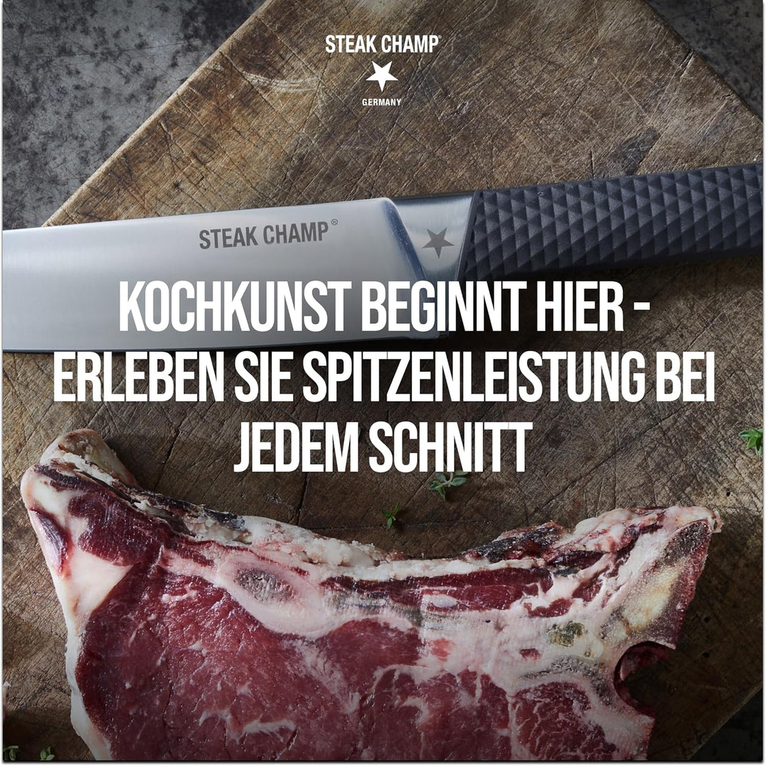 Steak Champ Kochmesser Kitchen Pro, 19 cm: Scharfes Allzweckmesser, aus hochwertigem Klingenstahl, h