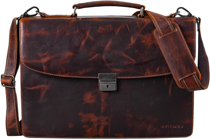 STILORD 'Jonathan' Elegante Aktentasche Klassische Büro Business Schultertasche gross 15,6 Zoll mit
