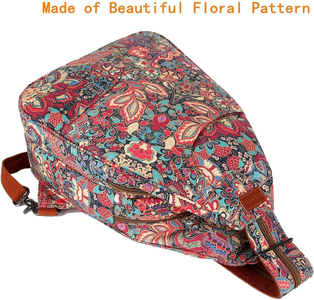 Baosha Damen Sling Rucksack Tasche Leichter Crossbody Brusttasche Schultertasche Reise Wandern Daypa