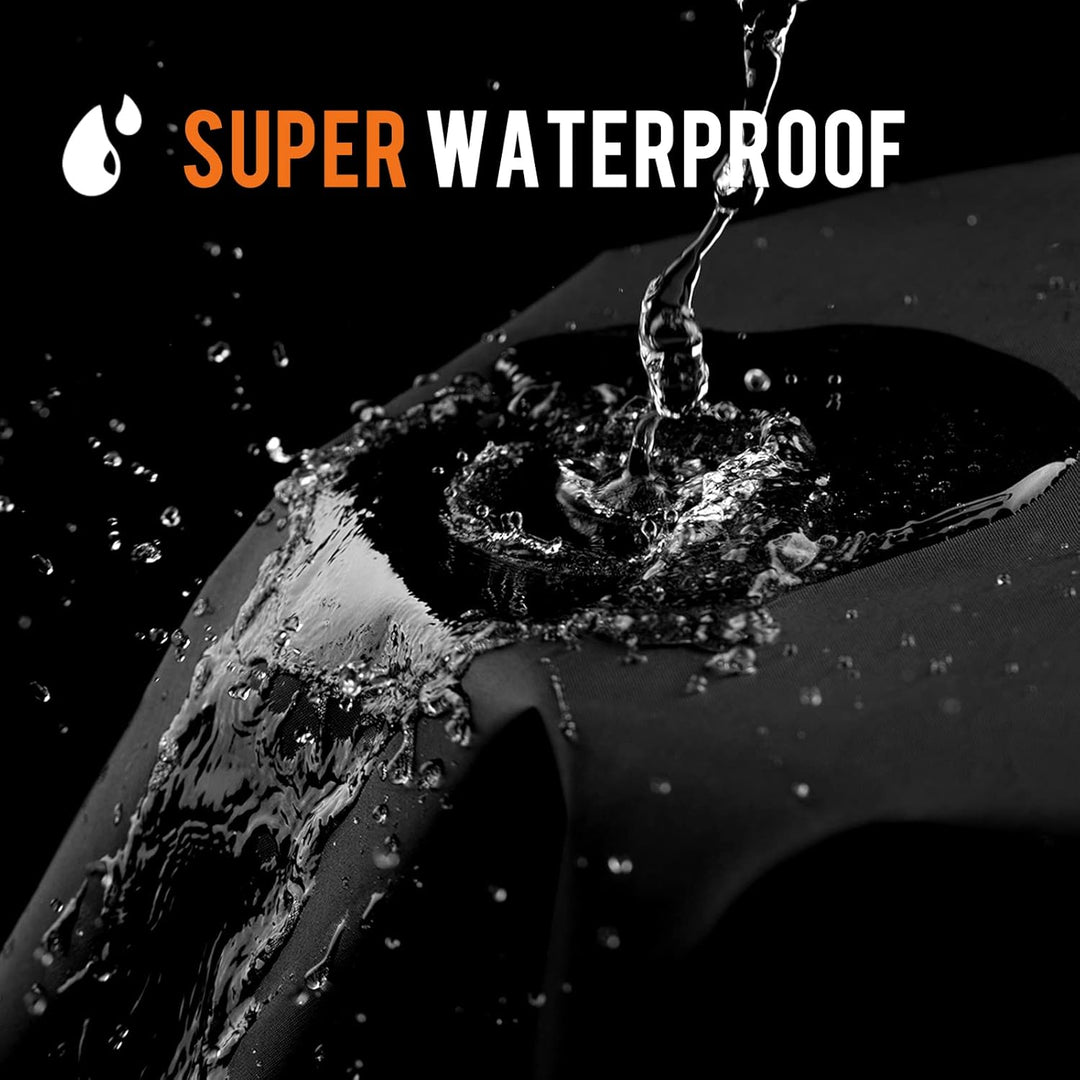 Favoto Motorradabdeckung für alle Jahreszeiten 210T wasserdichte Motorradabdeckung, 225 cm lang, UV-