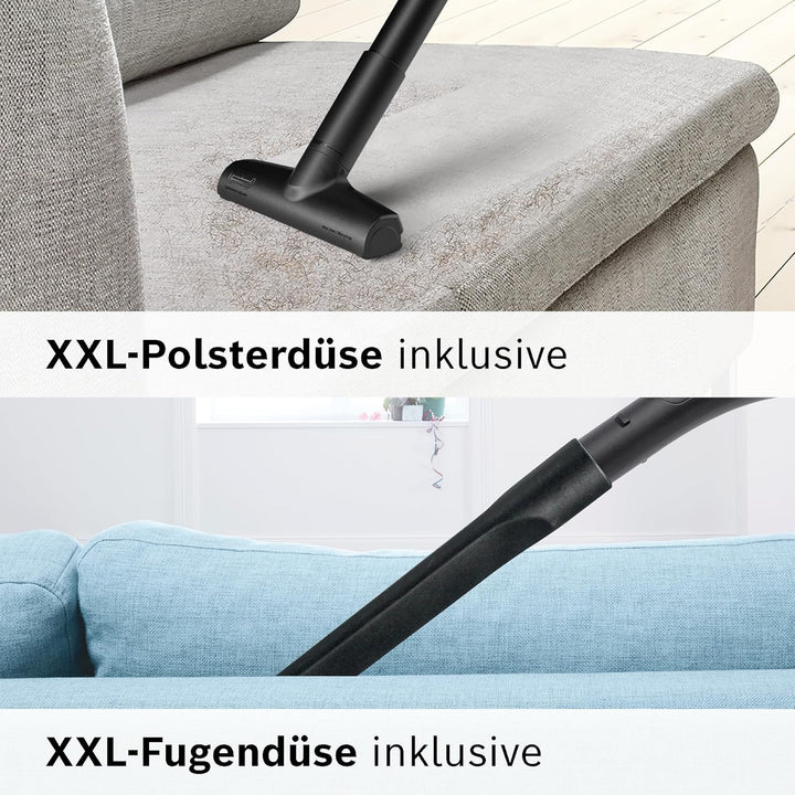 Bosch Staubsauger beutellos Serie 6 BGC41XALL, Bodenstaubsauger, ideal für Allergiker, Hygiene-Filte