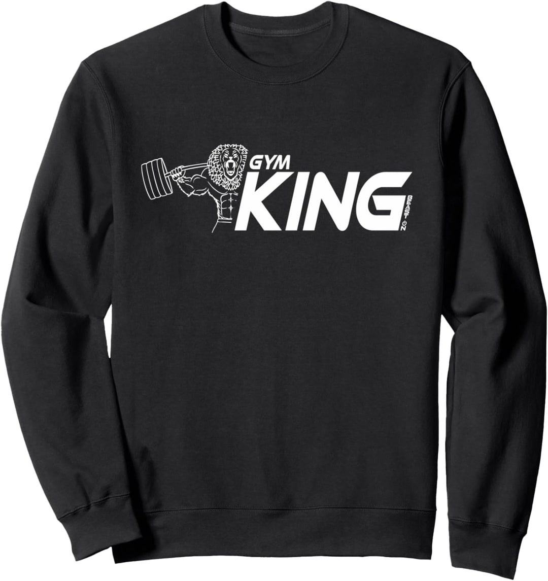 Gym King Löwe Fitness Gym Design Fitness Motiv Beast ON Sweatshirt