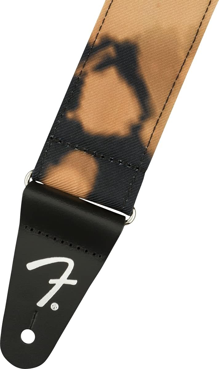 Fender® »TIE DYE ACID WASH STRAP« Nylon Gitarrengurt - 5cm - Farbe: Schwarz, Schwarz