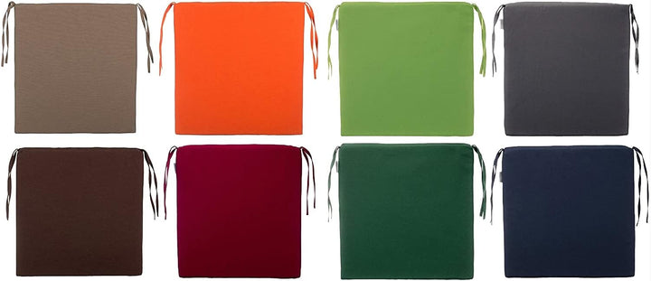 Brandsseller Sitzkissen Stuhlkissen Sitzauflage Stuhlauflage - Uni Farben mit 4 Kordelbändern für si