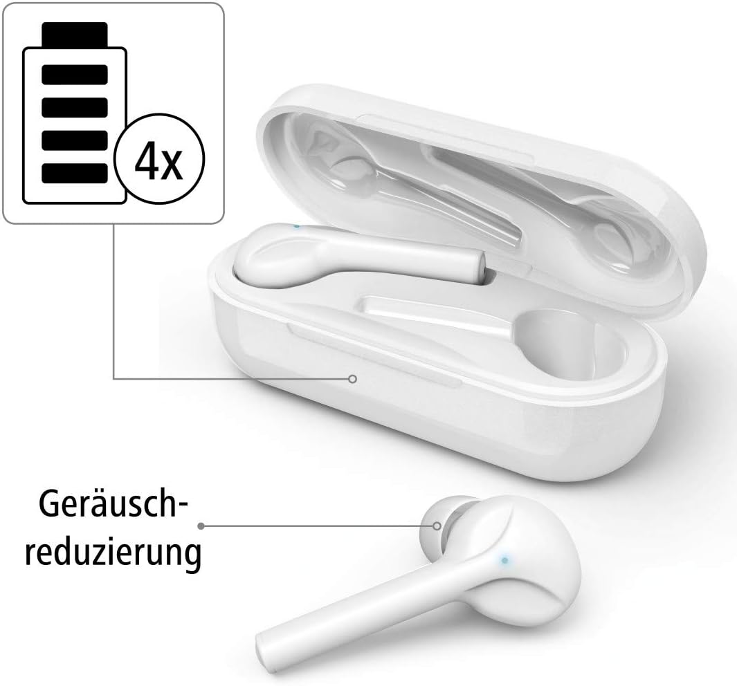 Hama Bluetooth-Kopfhörer kabellos (In-Ear Ohrhörer, ultra-leichte Headphones ohne Kabel, True Wirele