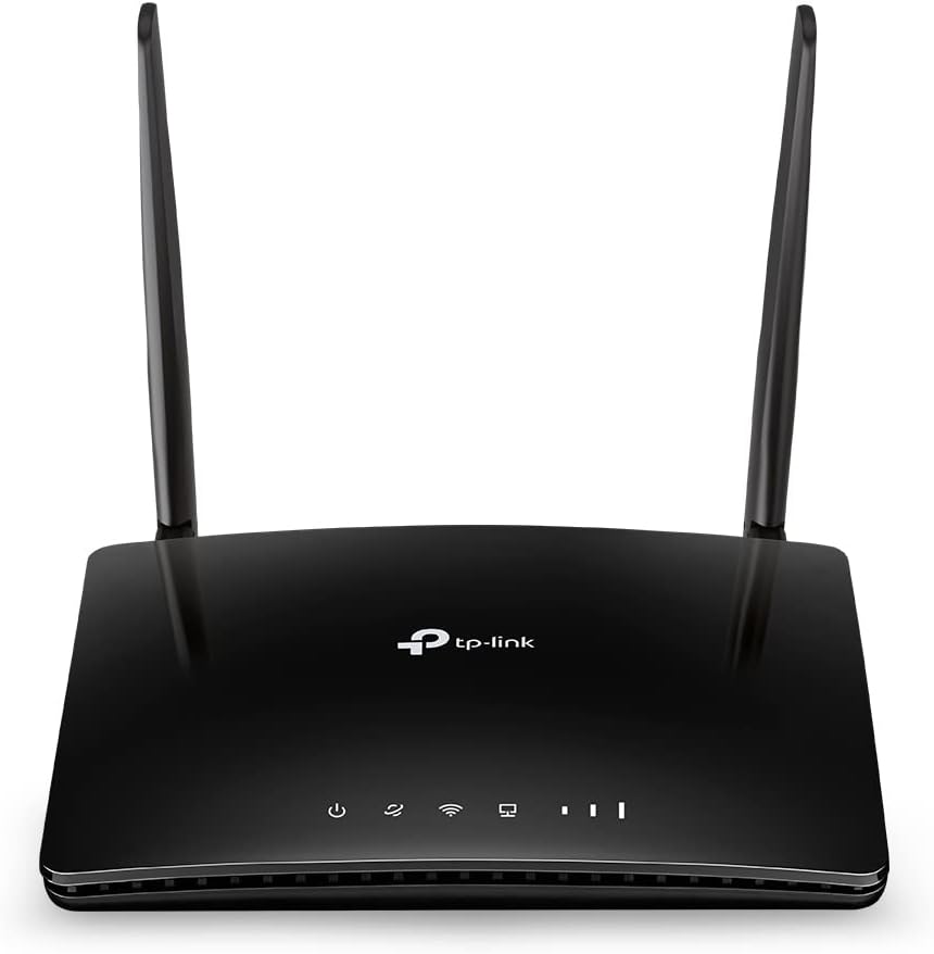 TP-Link TL-MR6400 LTE Router, 4G Router unterstützt SIM Karten, 4G Cat4 bis zu 150 Mbit/s, WLAN 2.4G