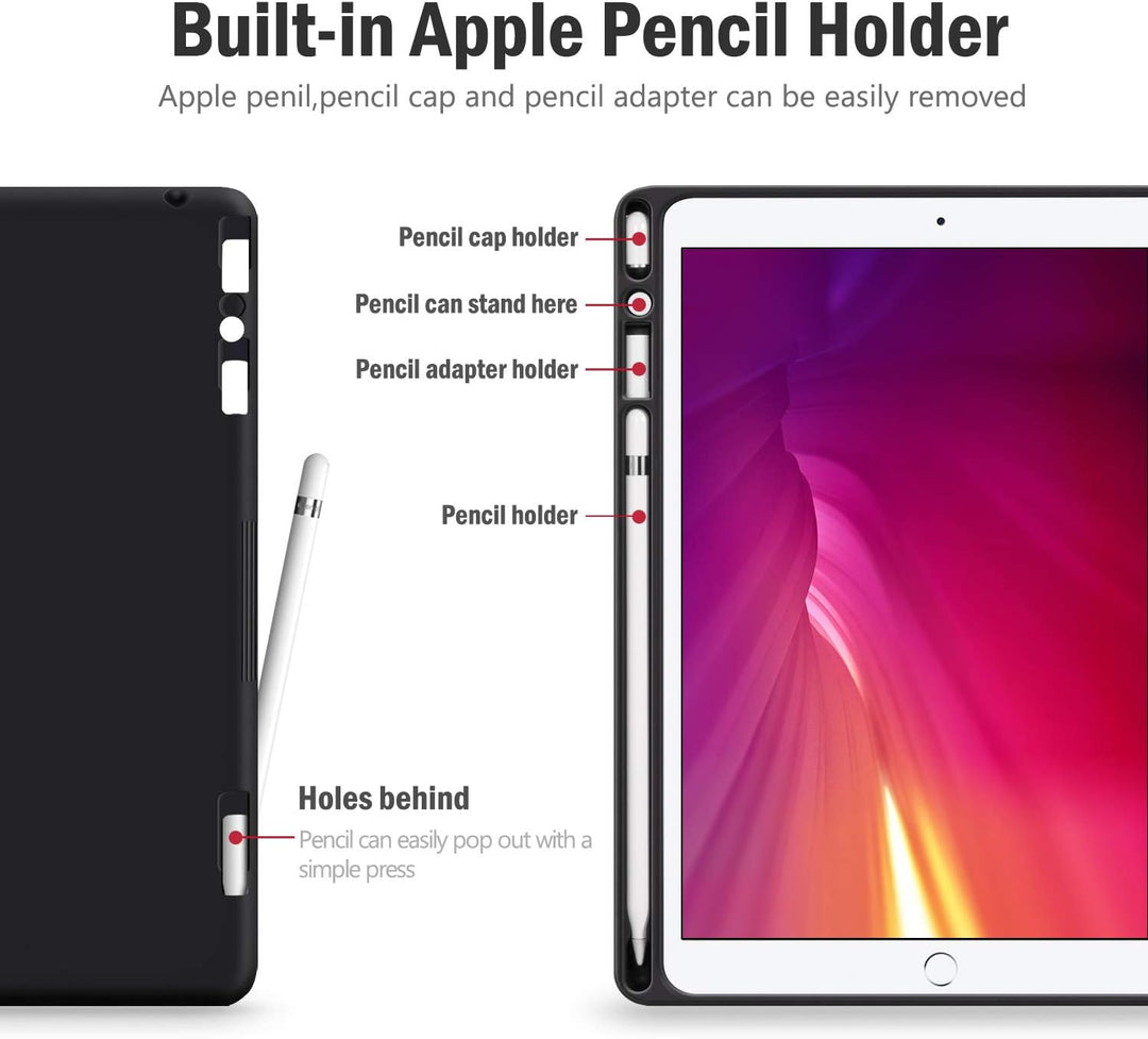Antbox Hülle für iPad 10.2 (9. Generation/8. Generation/7. Generation) mit stifthalter Auto Schlaf/W