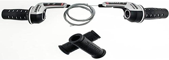 Sram Centera Drehgriffschalterset (8-Fach | hinten | 1:2 | Micro Front) Schwarz, Schwarz