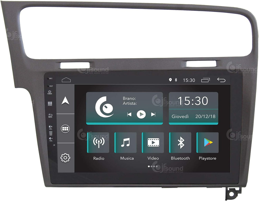 Costum fit Autoradio für Volkswagen Golf 7 Grau Android GPS Bluetooth WiFi Dab USB Full HD Touchscre