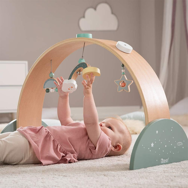 howa Spielbogen Baby Gym Spieltrapez aus Holz Space 6019