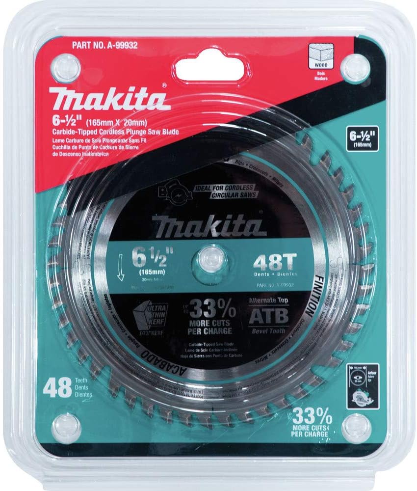 Makita B-56708 SPECIALIZED Sägeb.165x20x48Z, 1 V, 165 x 20 mm 165 x 20 mm silber, schwarz, 165 x 20
