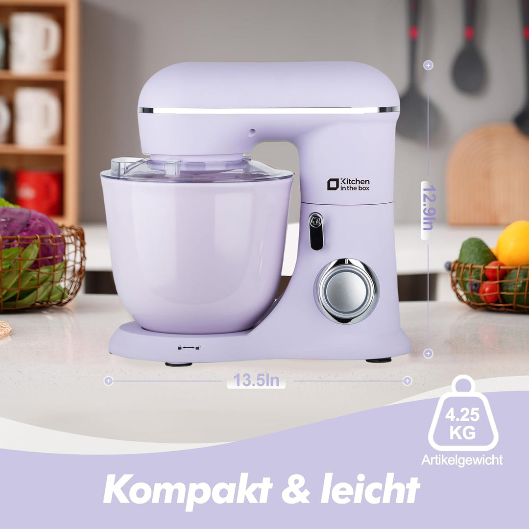 Kitchen in the Box Küchenmaschine, 4,5 L & 5 L Knetmaschine, 10+P Geschwindigkeits Teigmaschine mit