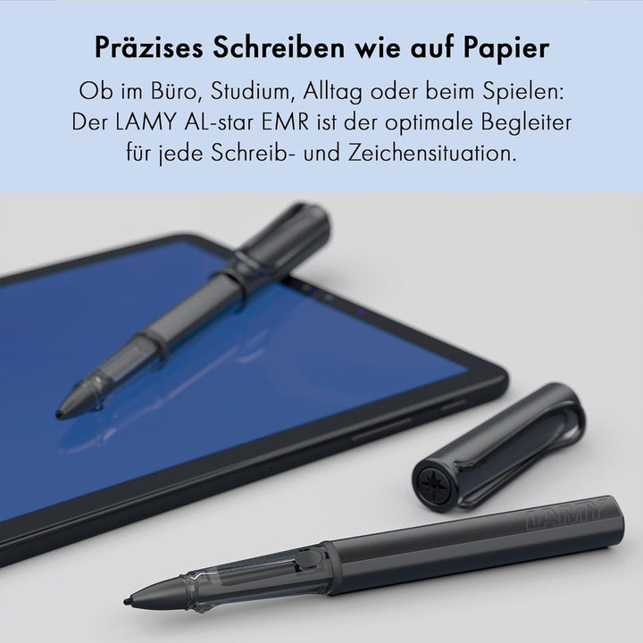 LAMY AL-star black EMR Stylus digitales Schreibgerät in der Farbe schwarz aus Aluminium, mattschwarz