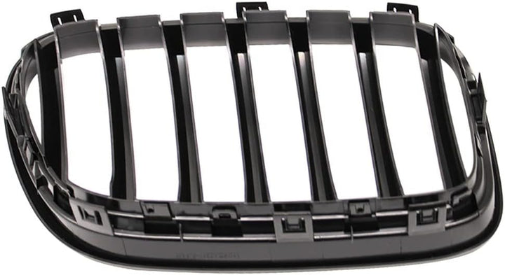 HZTWFC ABS glänzend schwarz Single Slat Sport Nierengitter Zubehör Styling Ersatz Racing Frontstosss