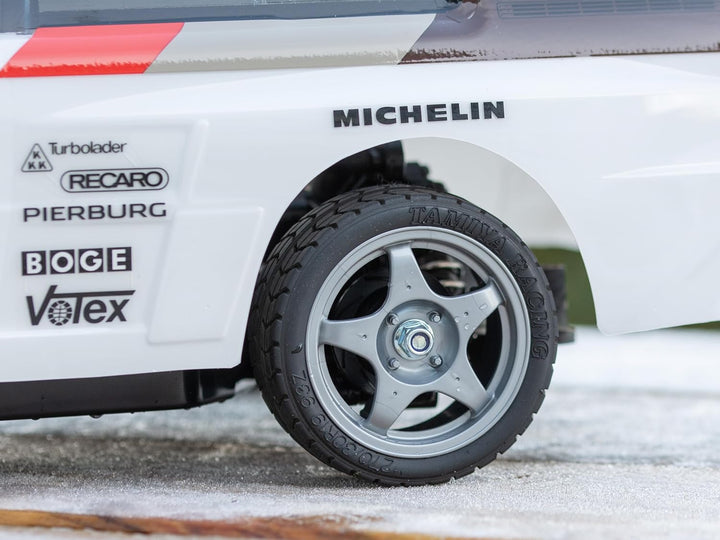 TAMIYA TAM58667 58667 Audi 300058667-1:10 RC Quattro Rally A2 (TT-02), ferngesteuertes Auto/Fahrzeug