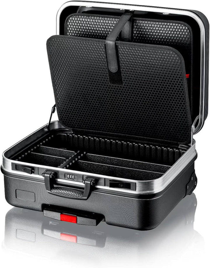 KNIPEX Werkzeugkoffer "BIG Basic Move", leer, mit Rollen, Teleskopgriff, 54 Steckmöglichkeiten, 33 l