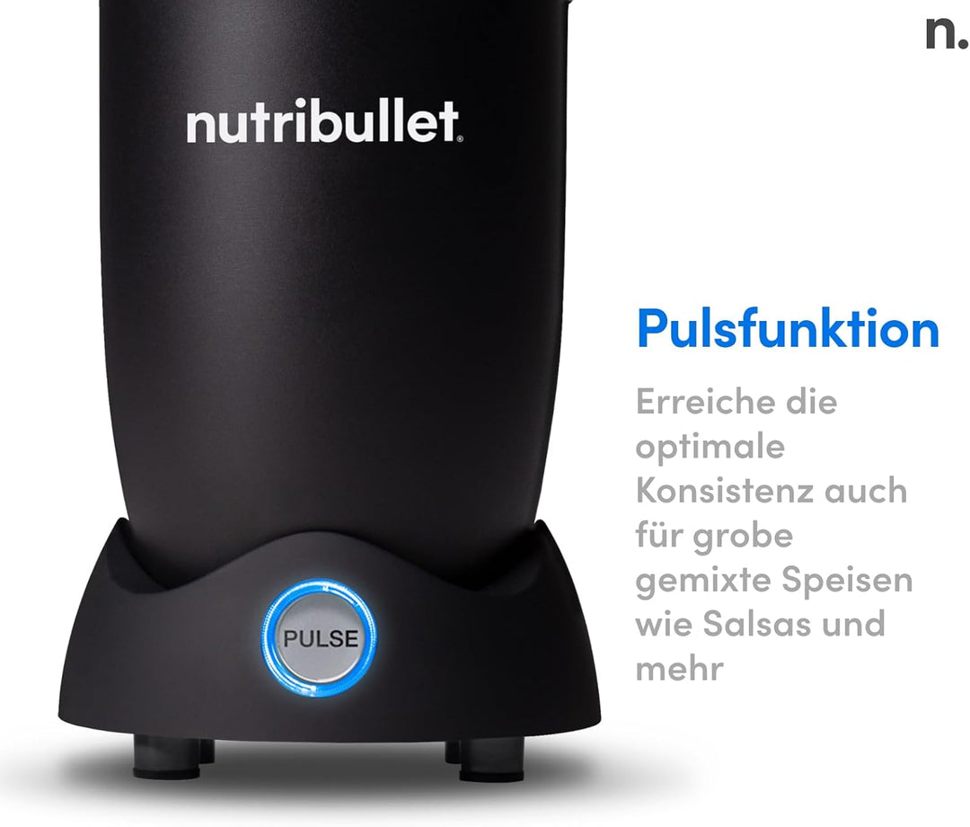 nutribullet Pro Pulse, Elektrischer, Smoothie Maker, Multifunktionaler Mixer und Blender, 1200 Watt