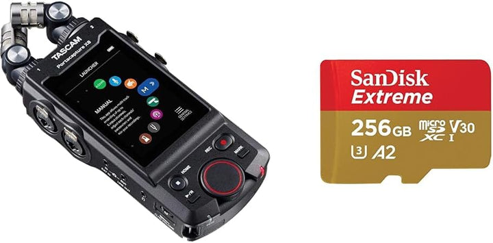 Tascam Portacapture X8 - Portabler 6+2-Spur High-Resolution 32-bit/192-kHz Rekorder & SanDisk Extrem