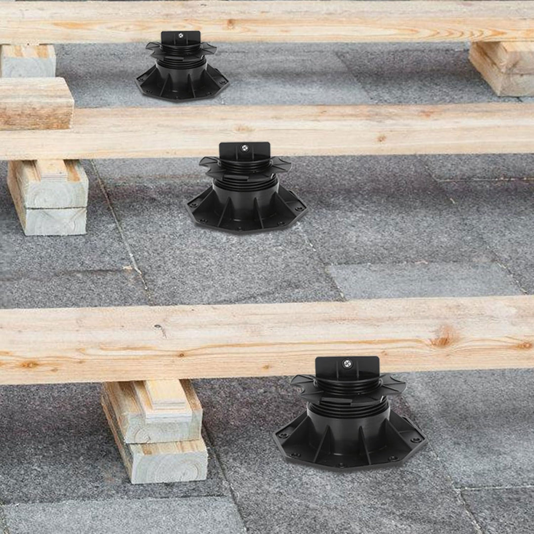 Ansobea Stelzlager Höhenverstellbar 10 Stück, Terrassenlager 60-140mm Stelzenlager Terrasse Verstell