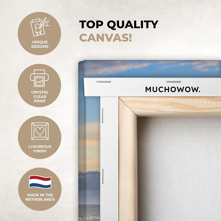 MuchoWow© Wandbilder Gross 120x80 cm XXL Schlafzimmer Home Deko Wohnung Bild Wohnzimmer Fotoleinwand