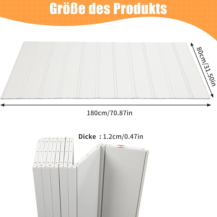 Badewanne Abdeckung, Anti-Staub Faltbare PVC Platte Faltbarer Badewannenabdeckung, Weiss wasserdicht