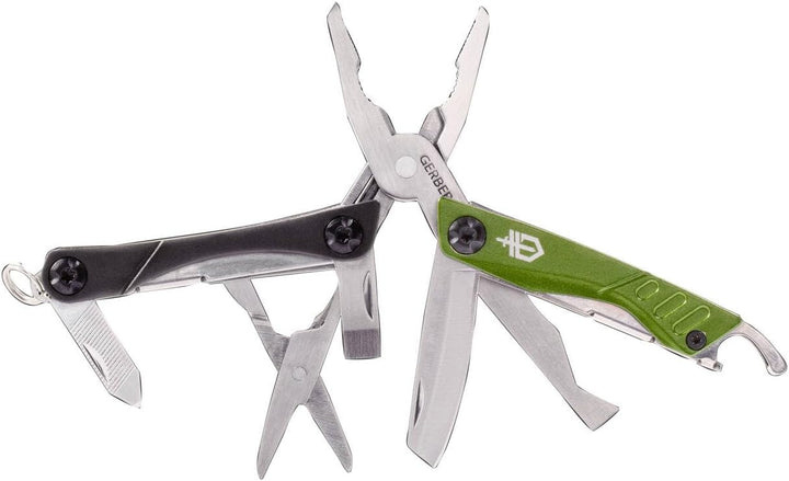 Gerber Multifunktionswerkzeug mit 12 Funktionen, Dime Pocket Multi-tool, Grün, 31-003621 Grün (EU),