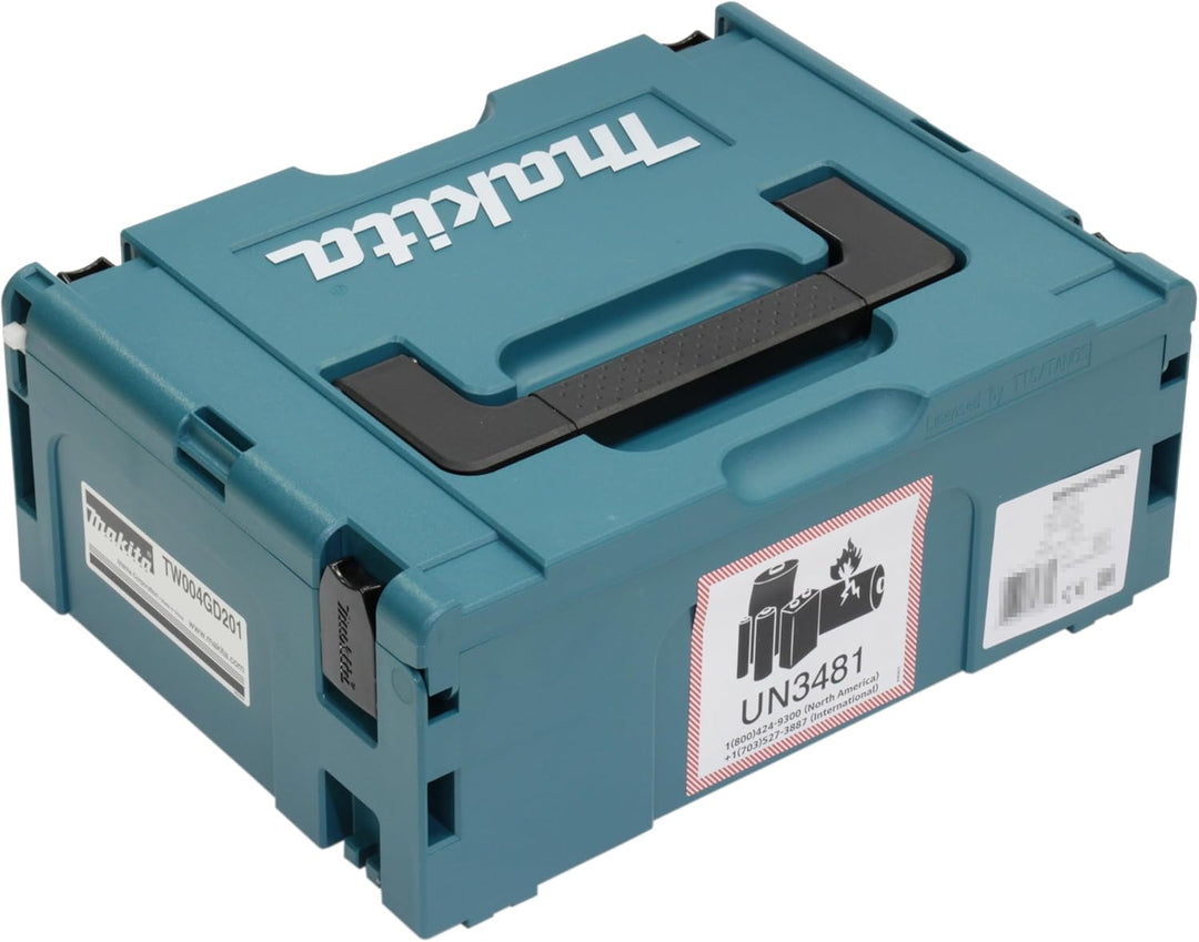 makita TW004GD201 Akku-Schlagschrauber 40V max. / 2,5 Ah, 2 Akkus + Ladegerät im MAKPAC mit 2 Akkus