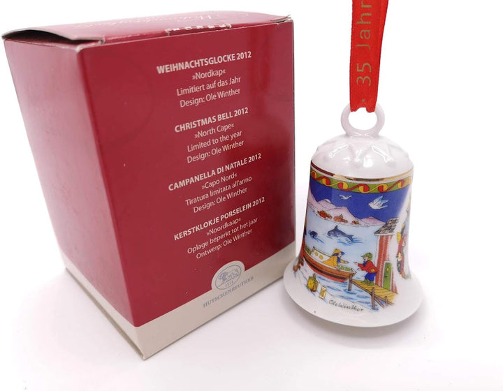 Hutschenreuther Porzellanglocke Weihnachtsglocke 2012 OVP