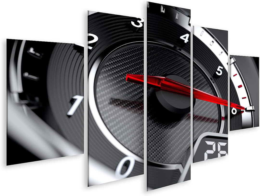 islandburner Bild auf Leinwand Auto Tachometer High Speed Konzept Bilder Wandbilder Poster Leinwand