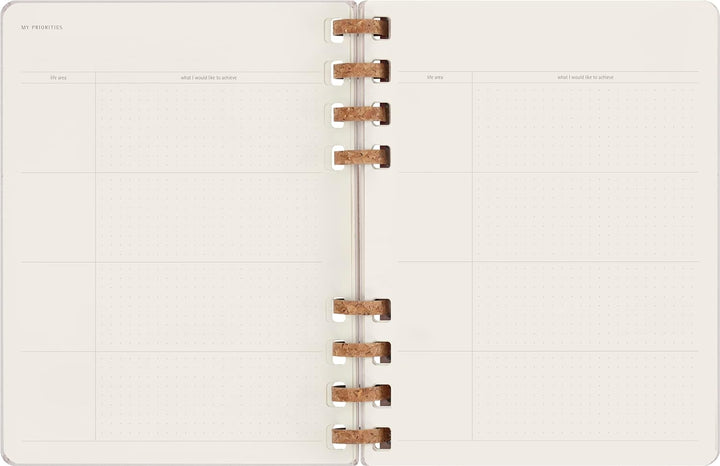 Moleskine Undatierter Monatsplaner, 12-Monats-Spiralplaner mit Festem Einband, Grösse: XL 20 x 25 cm