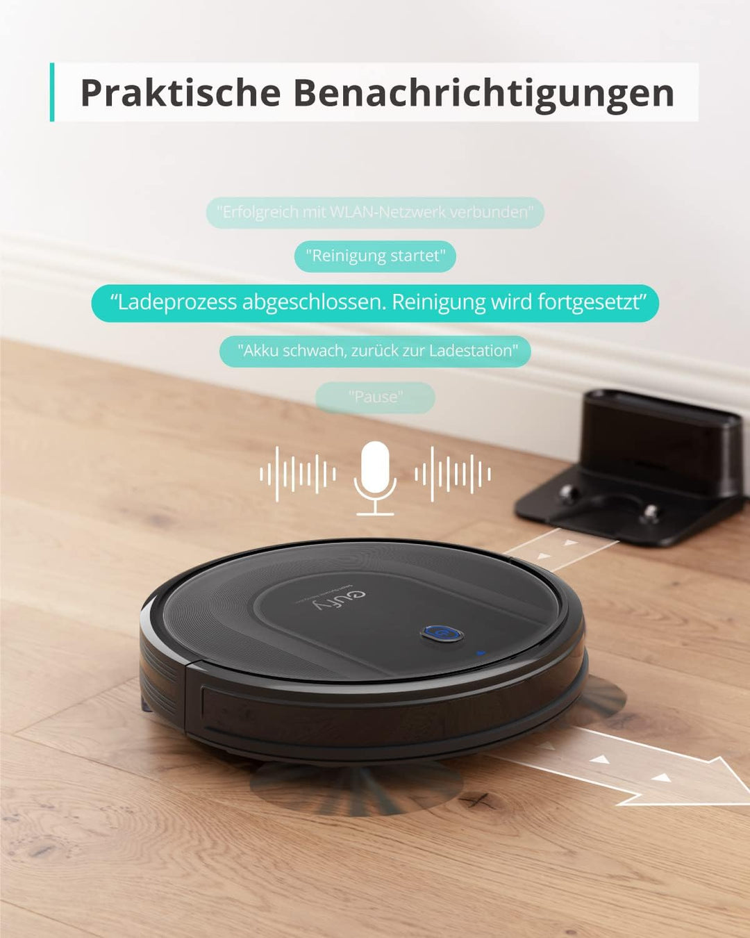 eufy Saugroboter mit Wischfunktion, RoboVac G10 Hybrid, Smart Dynamic Navigation, 2-in-1 Sauger & Wi
