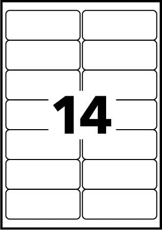 Adressetikett Avery 99.1x38.1mm transparent 25 VEL 14 Etiketten pro Blatt