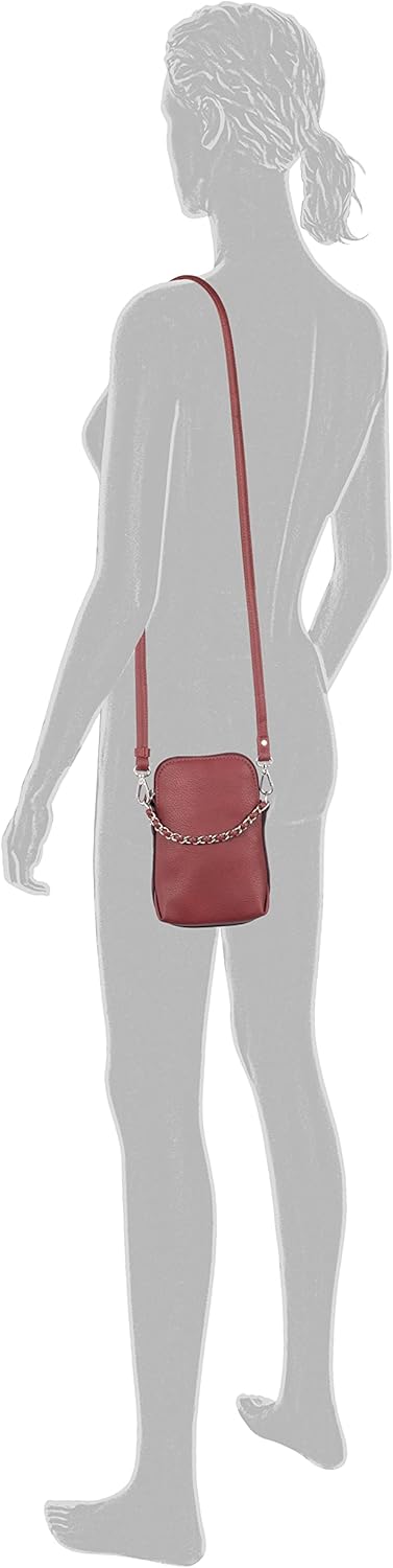 Gabor bags Valentine Damen Handytasche Umhängetasche Dark Red, Dark Red