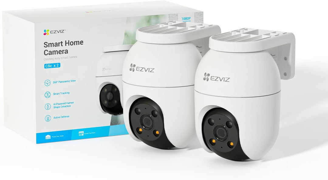 EZVIZ 2MP Überwachungskamera Aussen, WLAN IP Kamera mit 360° Abdeckung und Zwei-Wege-Audio, Personen