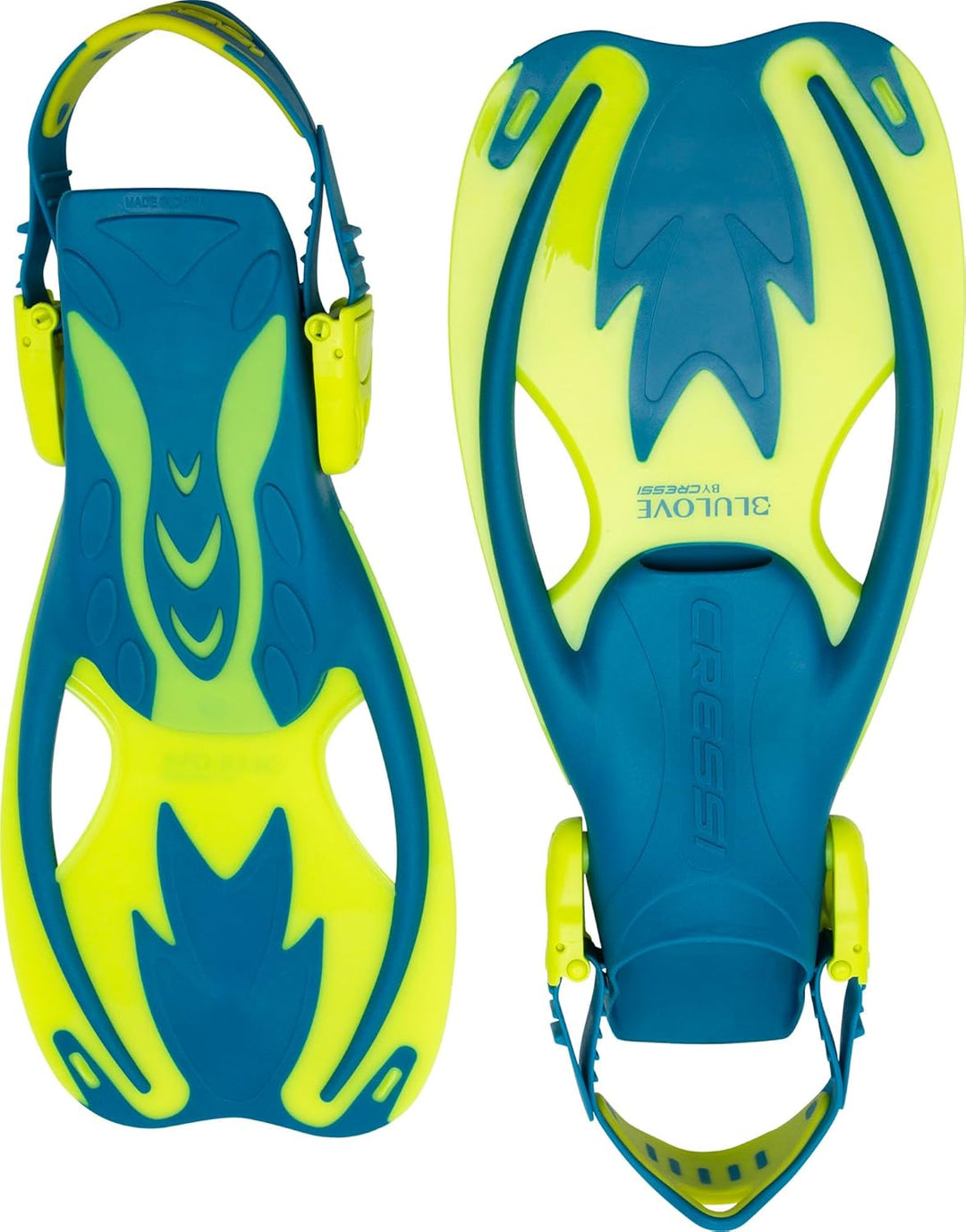 Cressi Rocks Kid - Schnorchelflossen für Kinder, oder Schnorchelset Kinder - Unisex Flossen L/X (34/