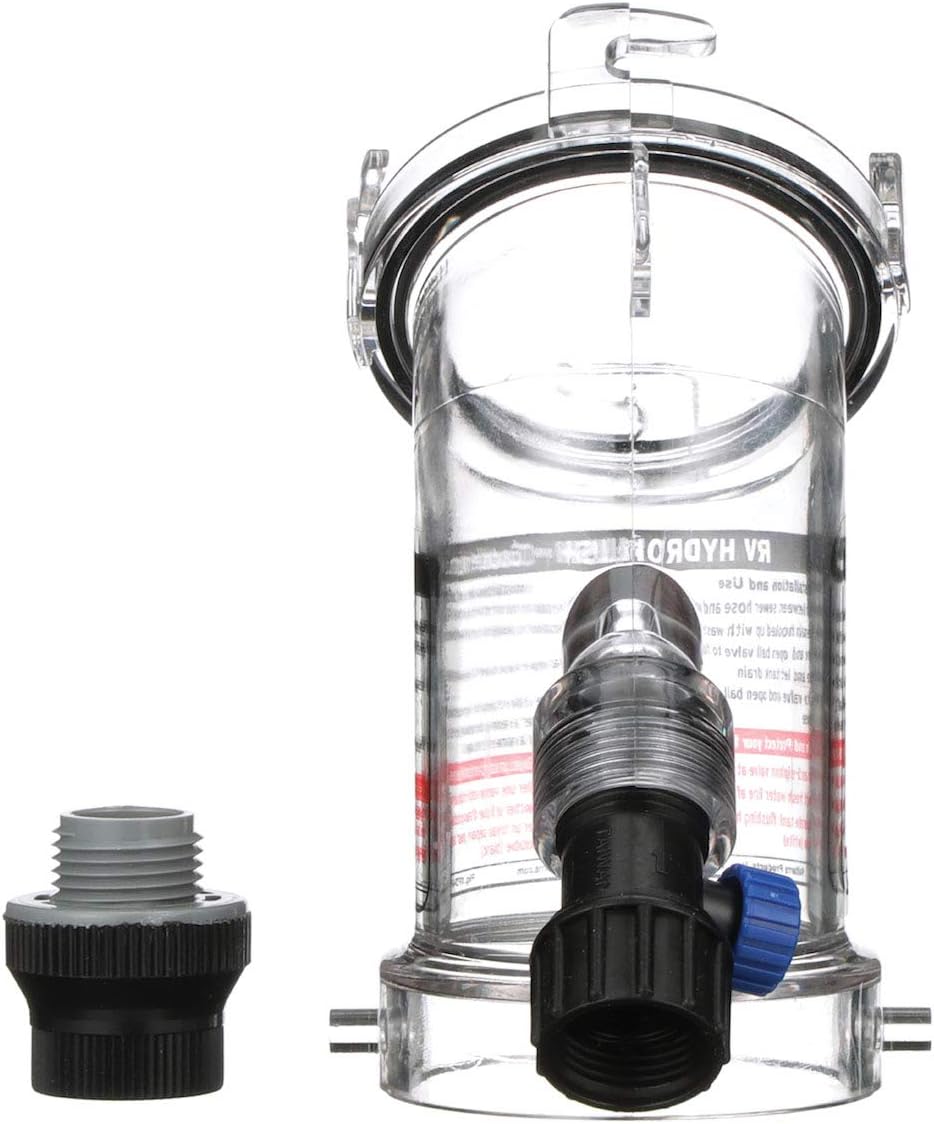 Valterra 45 Grad Hydroflush Aufsatz mit abnehmbarem Anti-iphon-Ventil für Wohnmobil, Wohnmobil, Anhä