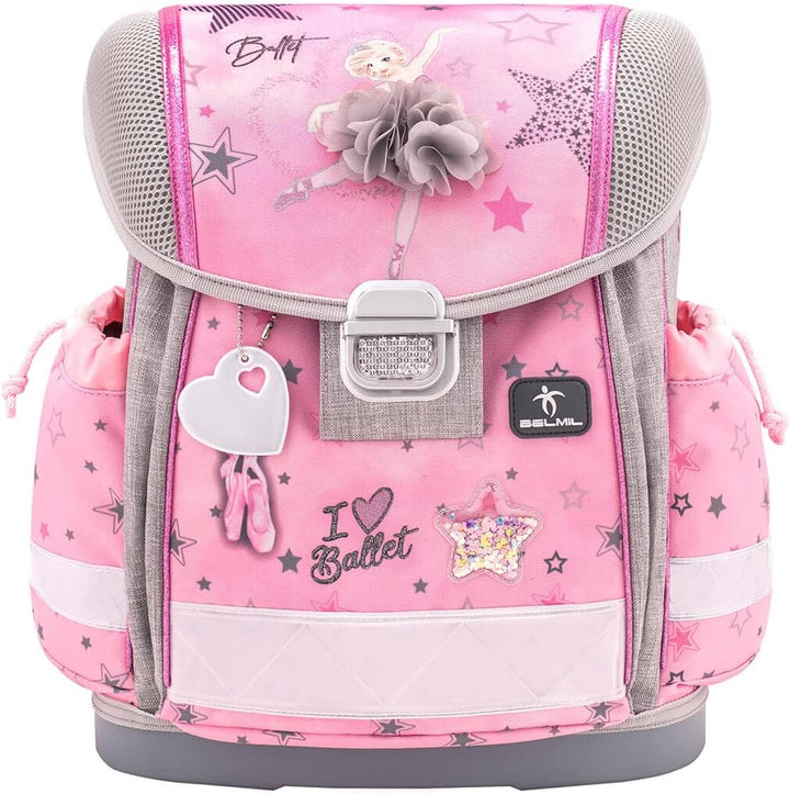 Belmil Classy Schulranzen Set 4 - teilig (403-13/AG/S) Ballet Light Pink, Ballet Light Pink