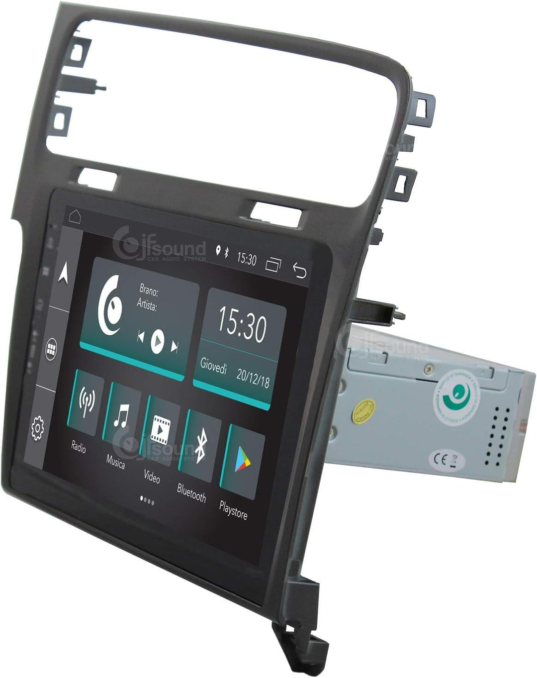 Costum fit Autoradio für Volkswagen Golf 7 Grau Android GPS Bluetooth WiFi Dab USB Full HD Touchscre