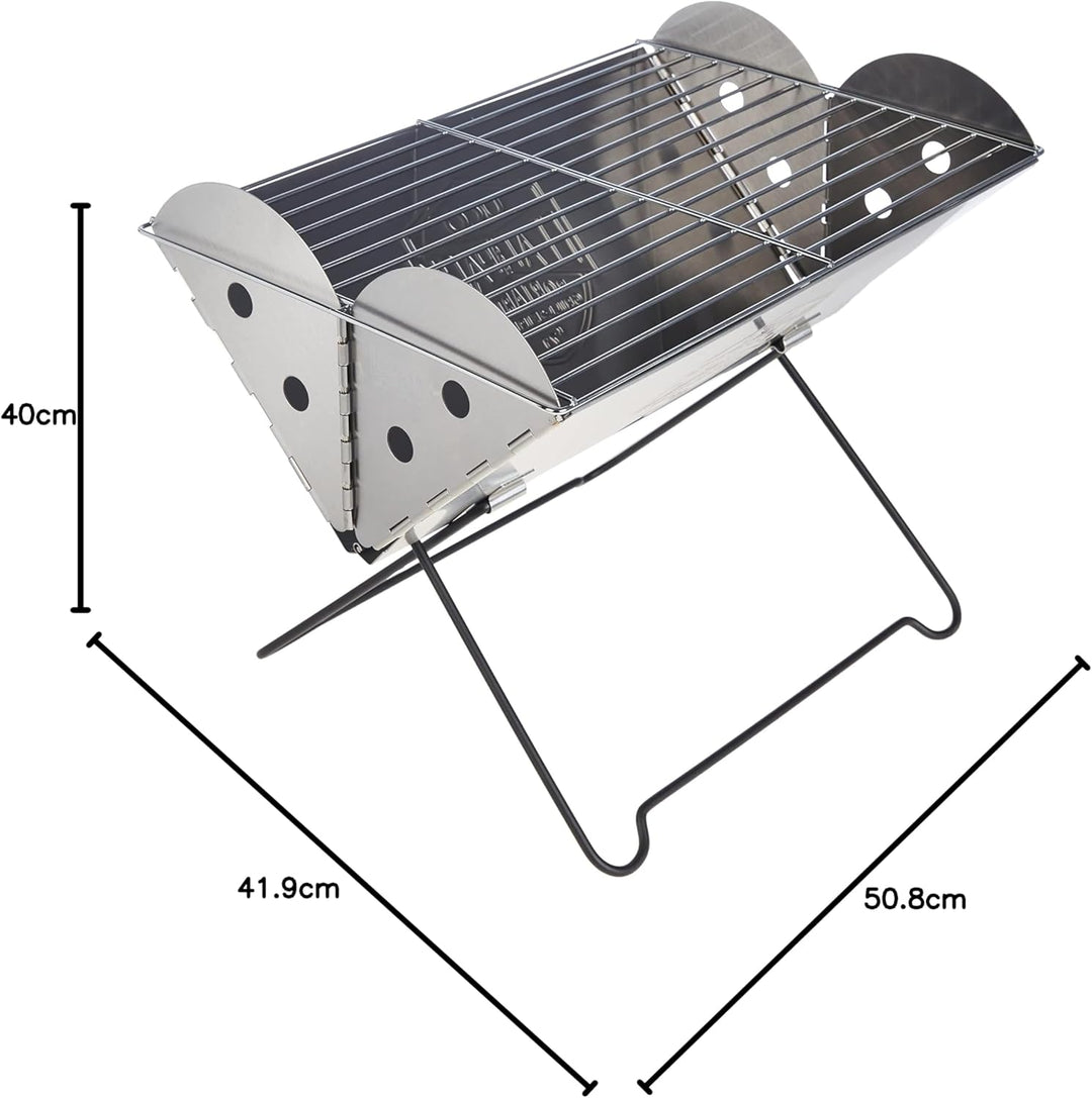 UCO Flatpack Large - Tragbarer Grill und Feuerstelle aus Edelstahl