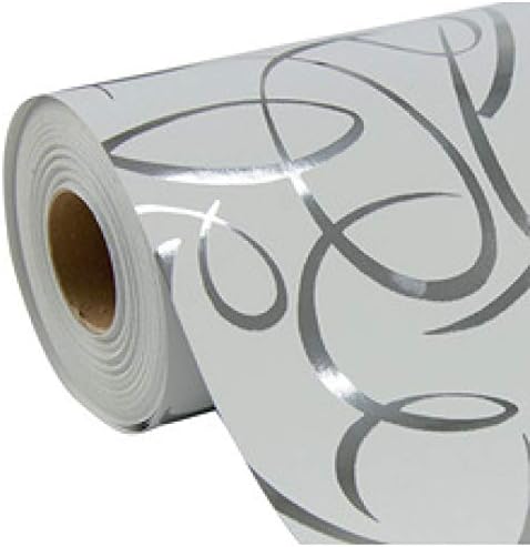 Clairefontaine 211893C Geschenkpapier Premium (50x0,70m, 80g/qm mit PP-Film) 1 Rolle Arabesque Silbe