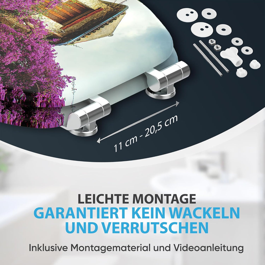 Sanilo WC Sitz mit Absenkautomatik, viele neue Toilettendeckel zur Auswahl, hochwertige Oberfläche,