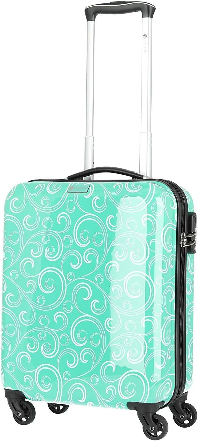 Bowatex Kleiner Koffer mit Handgepäck Masse Gelb Apricot Blume 53 cm