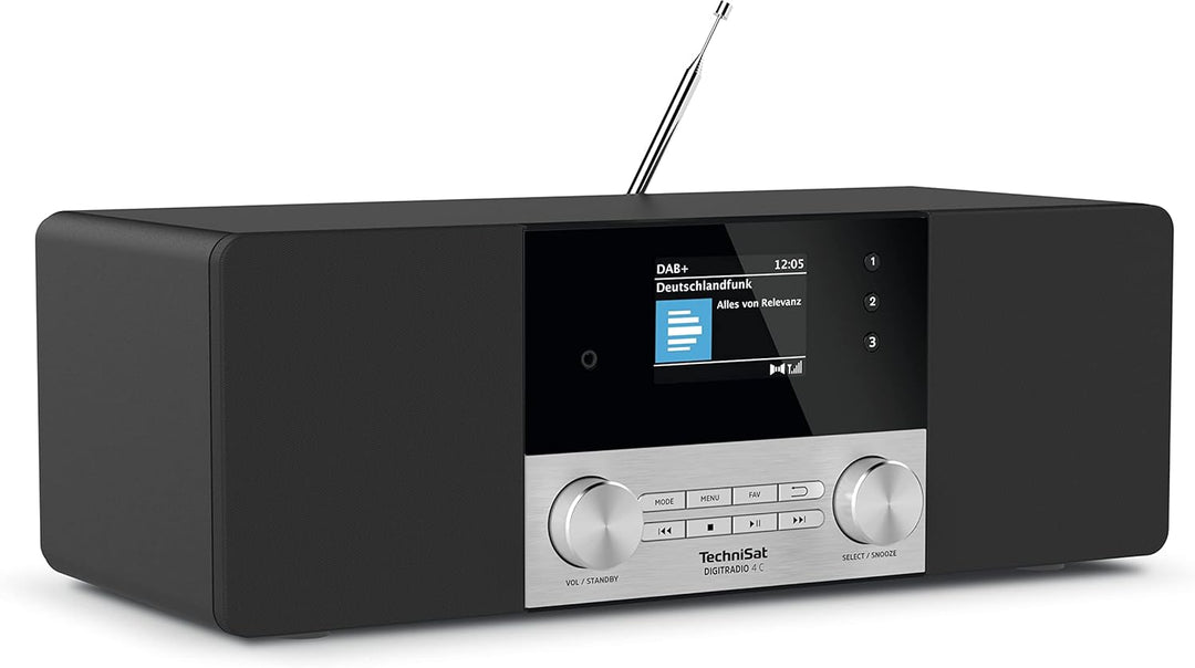 TechniSat DIGITRADIO 4 C - Stereo Digital-Radio (DAB+, UKW, Farbdisplay, Bluetooth-Audiostreaming, K