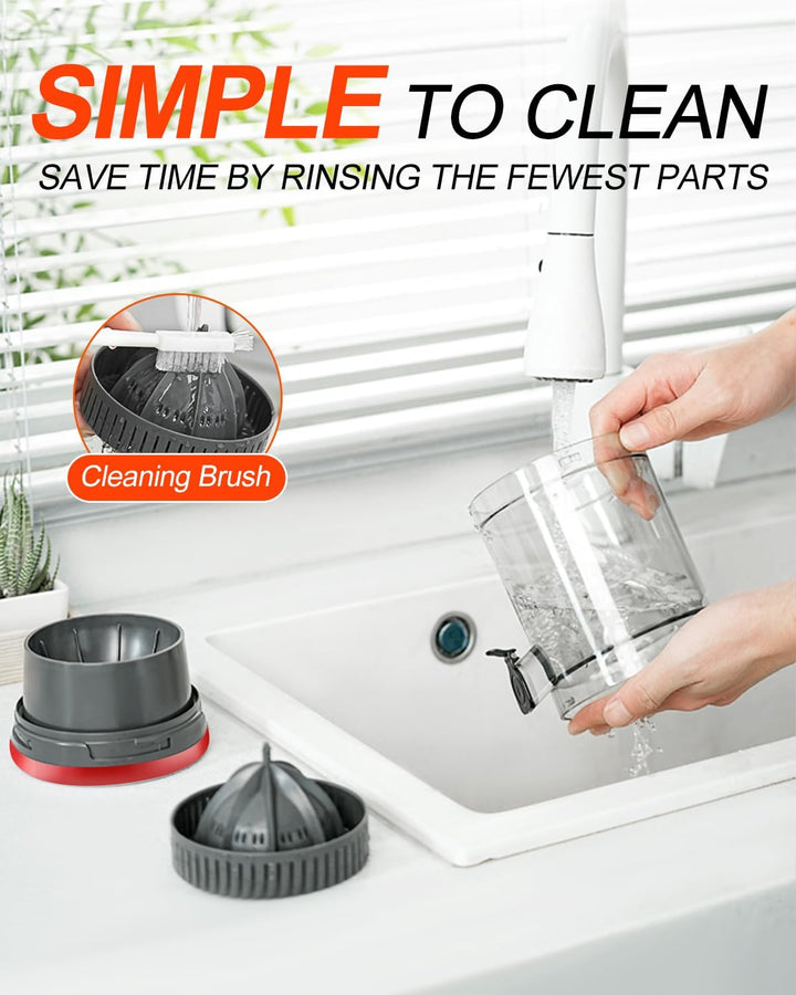 Zitronenpresse Elektrisch Orangenpresse Saftpresse Elektrisch Zitruspresse Tragbare USB-Aufladung Ju