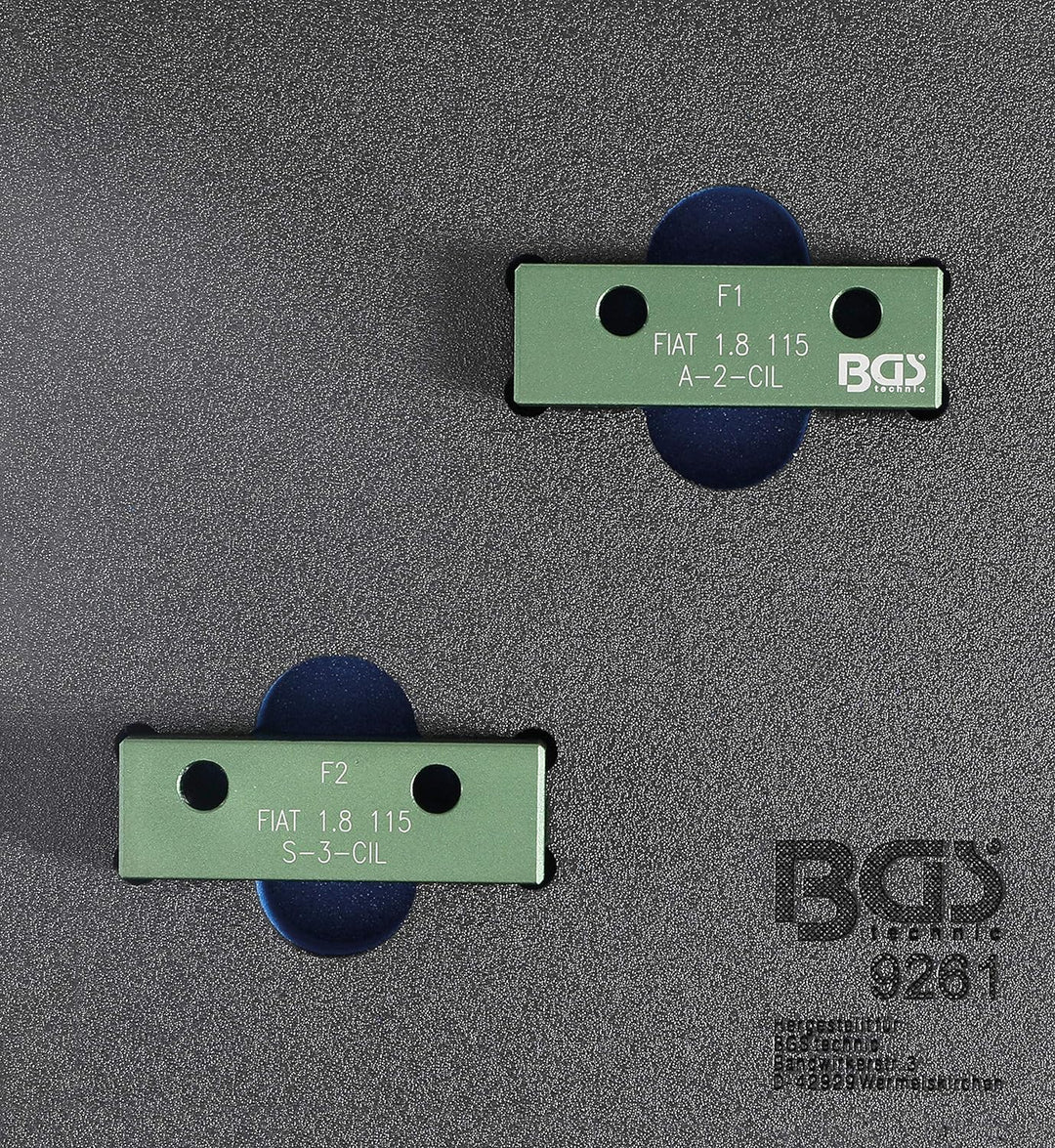BGS 9261 | Werkstattwageneinlage 1/6: Nockenwellen-Arretierwerkzeug-Satz | für Fiat, Lancia 1.8l 115