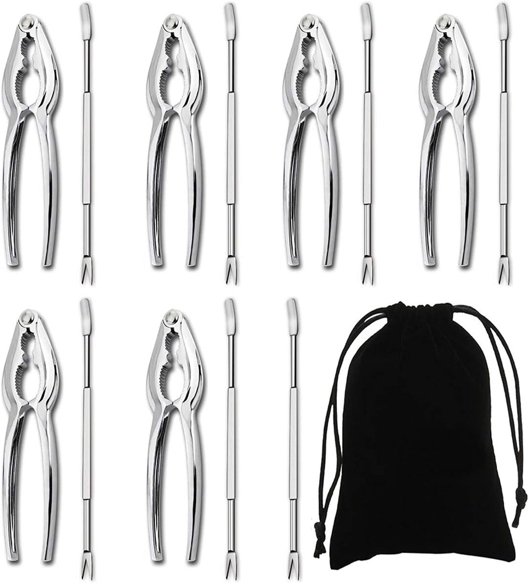 Artcome Meeresfrüchte Werkzeug Set mit 6 Hummer Krabben Cracker und 7 Gabeln Nusscracker Set