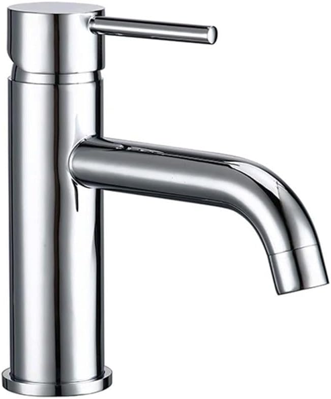 Rea Waschtischarmatur LUNGO CHROME BAS Wasserhahn Bad Badarmatur aus Messing Armatur für Waschbecken